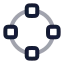 Ellipseselection icon with twotone rounded style
