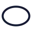 Ellipse icon with stroke rounded style