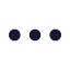 Ellipsis icon with solid rounded style