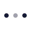 Ellipsis icon with twotone rounded style