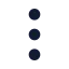 Ellipsisvertical icon with solid sharp style