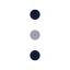 Ellipsisvertical icon with twotone rounded style