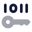 Encrypt icon with bulk rounded style