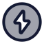 Energyellipse icon with duotone rounded style