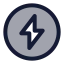 Energyellipse icon with duotone standard style