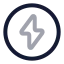 Energyellipse icon with twotone rounded style