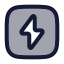 Energyrectangle icon with duotone rounded style