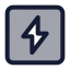 Energyrectangle icon with duotone standard style