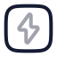 Energyrectangle icon with twotone rounded style