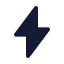 Energy icon with solid standard style
