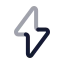Energy icon with twotone rounded style