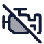 Engineslash icon with duotone rounded style