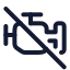 Engineslash icon with stroke rounded style