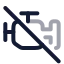 Engineslash icon with twotone rounded style