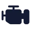 Engine icon with solid standard style