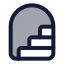 Entrancestairs icon with duotone standard style