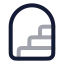 Entrancestairs icon with twotone rounded style