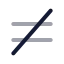 Equalnot icon with duotone rounded style