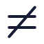 Equalnot icon with duotone standard style