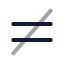 Equalnot icon with twotone rounded style