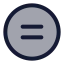 Equalsigncircle icon with duotone standard style