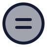 Equal Sign Circle icon preview