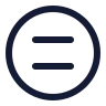 Equal Sign Circle icon preview
