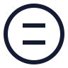 Equal Sign Circle icon preview
