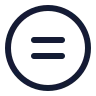 Equal Sign Circle icon preview