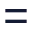 Equalsign icon with solid sharp style