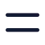 Equalsign icon with solid standard style