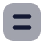 Equalsignsquare icon with bulk rounded style