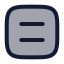 Equalsignsquare icon with duotone rounded style