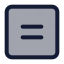 Equalsignsquare icon with duotone standard style