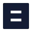 Equalsignsquare icon with solid sharp style