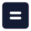 Equalsignsquare icon with solid standard style