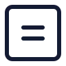 Equal Sign Square icon preview