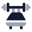 Equipmentbenchpress icon with bulk rounded style