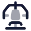 Equipmentchestpress icon with bulk rounded style