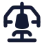 Equipmentchestpress icon with solid rounded style