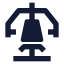 Equipmentchestpress icon with solid sharp style