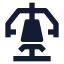 Equipmentchestpress icon with solid sharp style