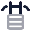 Equipmentgym icon with bulk rounded style