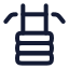 Equipmentgym icon with stroke rounded style