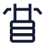 Equipmentgym icon with stroke sharp style