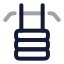 Equipmentgym icon with twotone rounded style