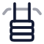 Equipmentgym icon with twotone rounded style
