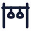 Equipmentgym icon with solid rounded style