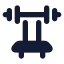 Equipmentgym icon with solid rounded style