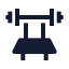 Equipmentgym icon with solid sharp style
